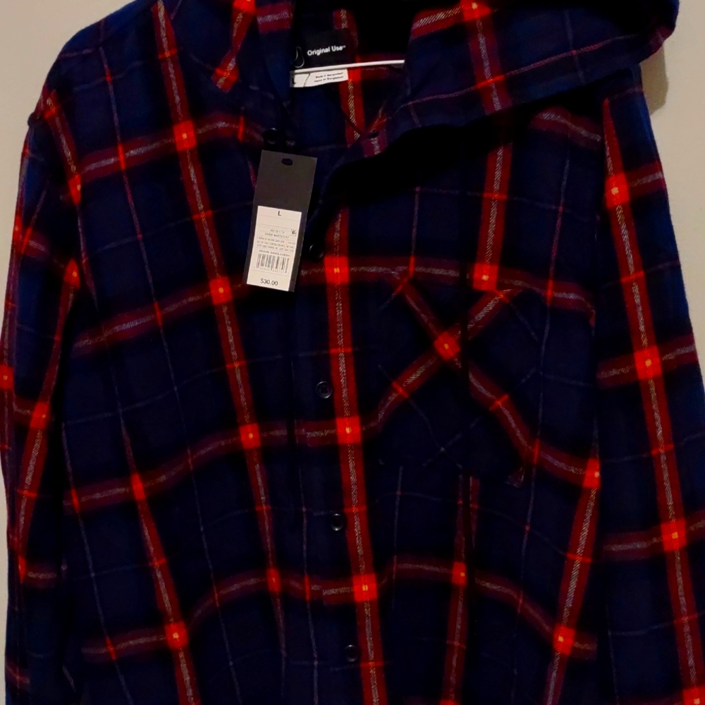 Men's new plaid flannel